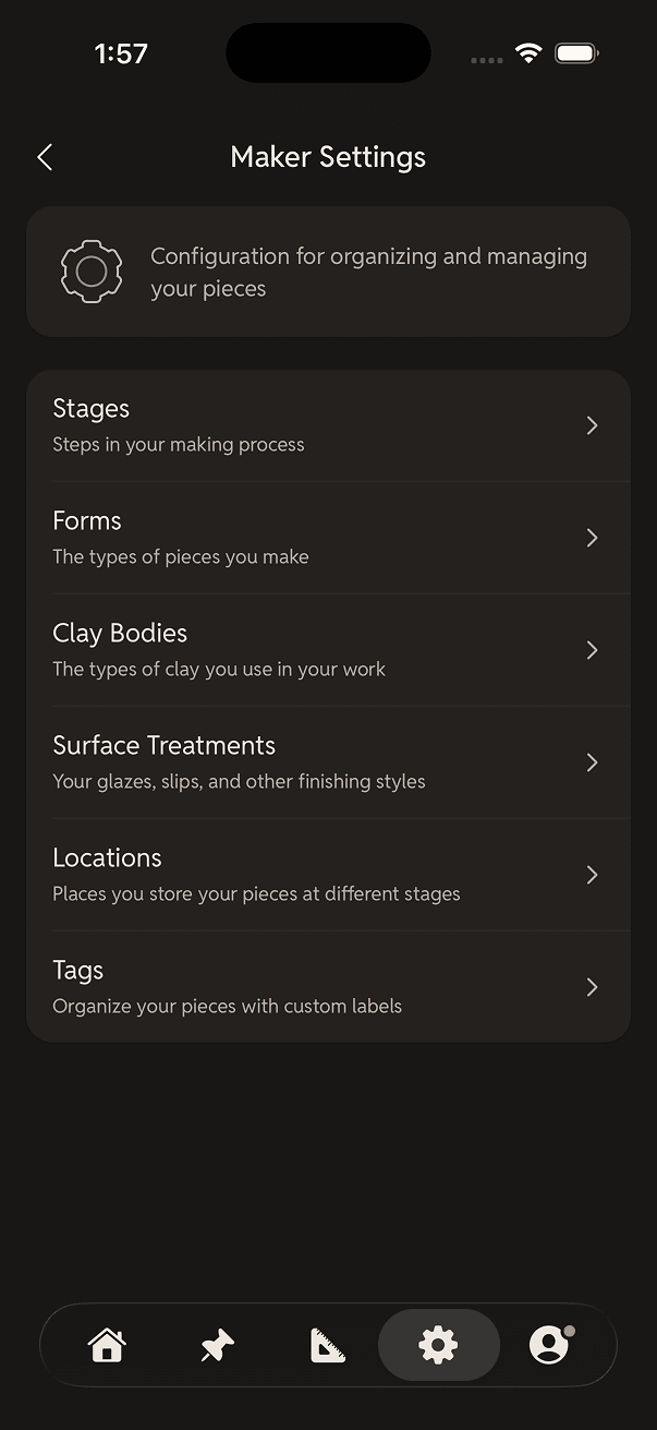ClayMade app screen