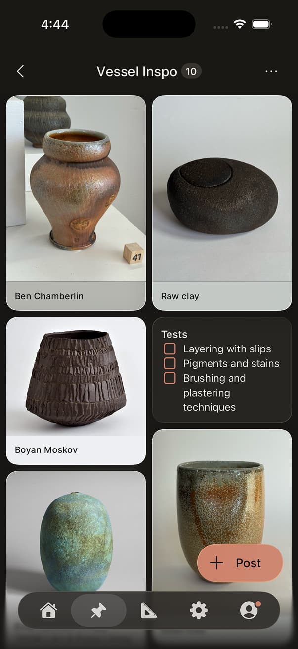 ClayMade app screen