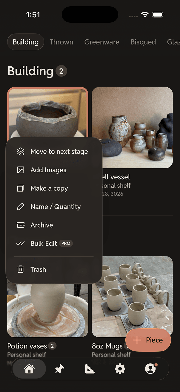 ClayMade app screen