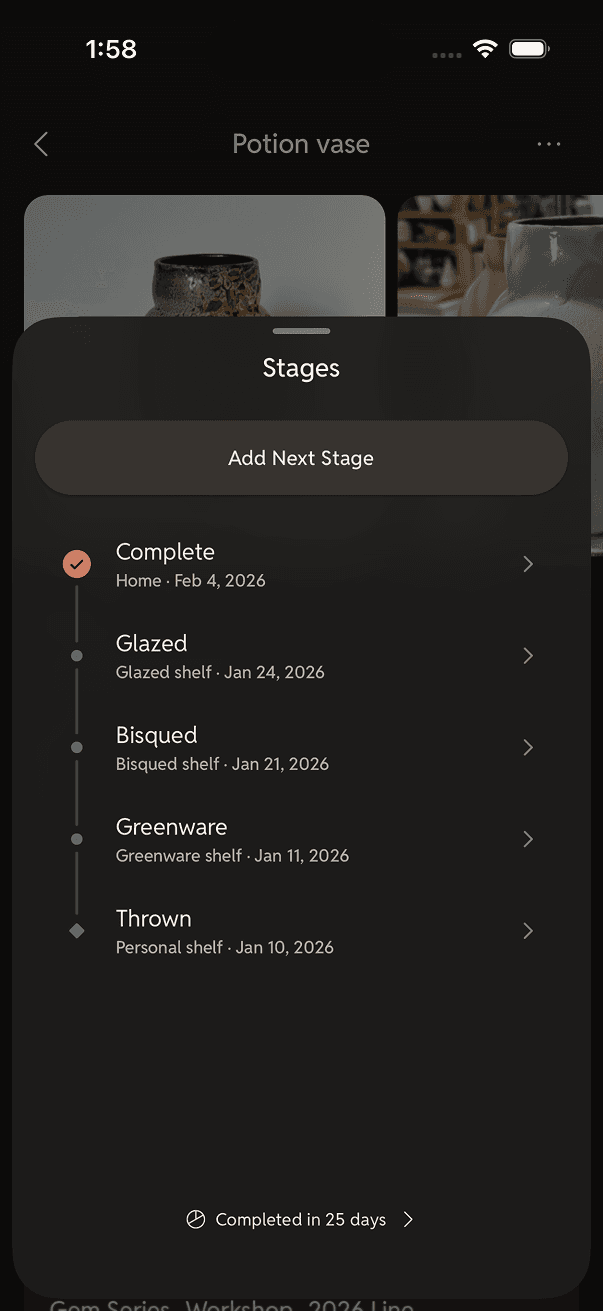 ClayMade app screen